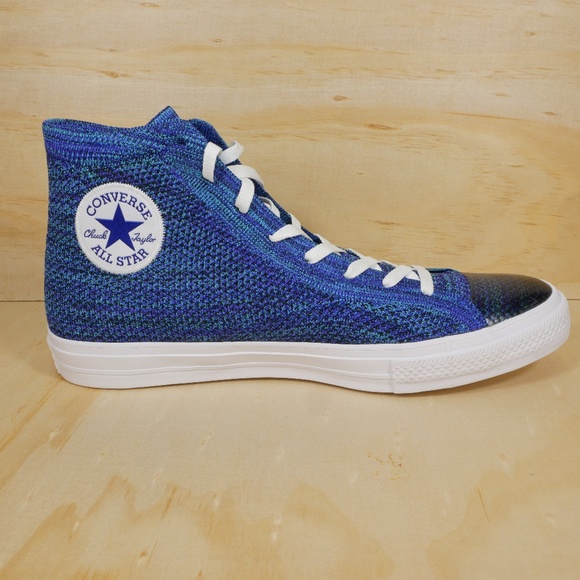 converse flyknit blue